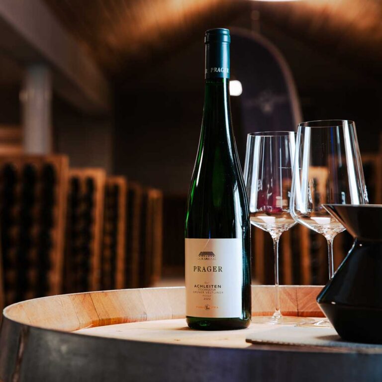 Wine pager on wine barrel